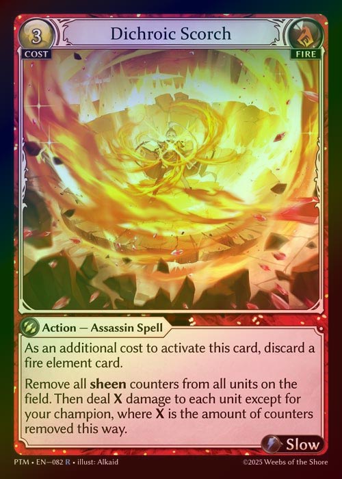 【FOIL】[Fire] Dichroic Scorch [PTM082-R]