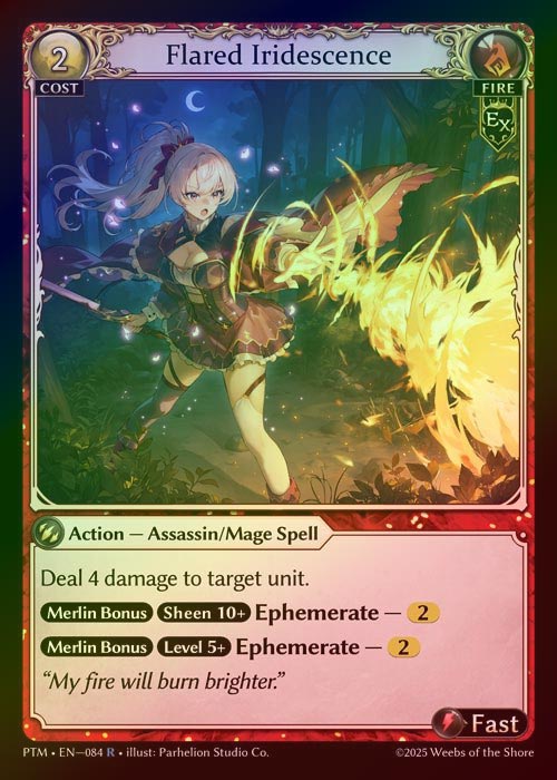 【FOIL】[Fire] Flared Iridescence [PTM084-R]