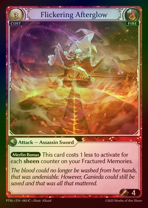 【FOIL】[Fire] Flickering Afterglow [PTM085-C]