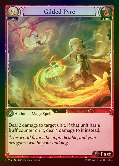 【FOIL】[Fire] Gilded Pyre [PTM086-C]