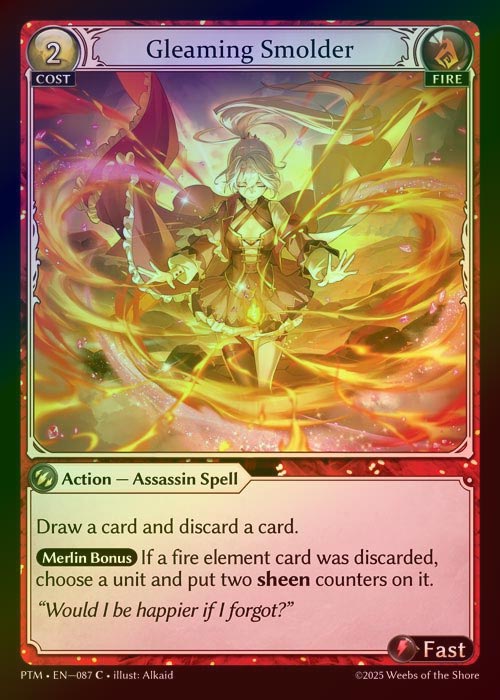 【FOIL】[Fire] Gleaming Smolder [PTM087-C]