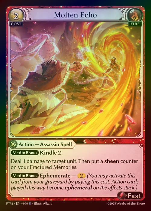 【FOIL】[Fire] Molten Echo [PTM090-R]