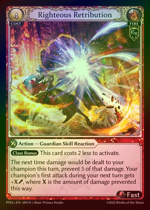 【FOIL】[Fire] Righteous Retribution [PTM094-R]