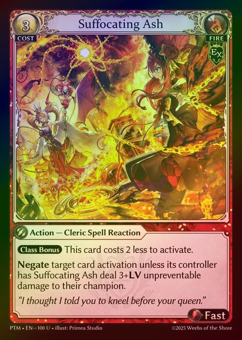 【FOIL】[Fire] Suffocating Ash [PTM100-U]