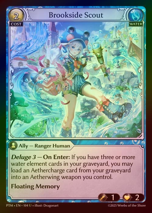 【FOIL】[Water] Brookside Scout [PTM104-U]