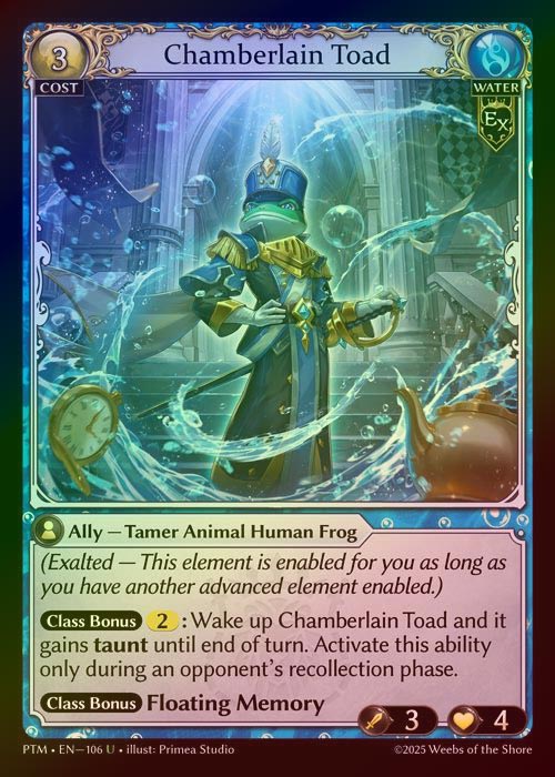 【FOIL】[Water] Chamberlain Toad [PTM106-U]