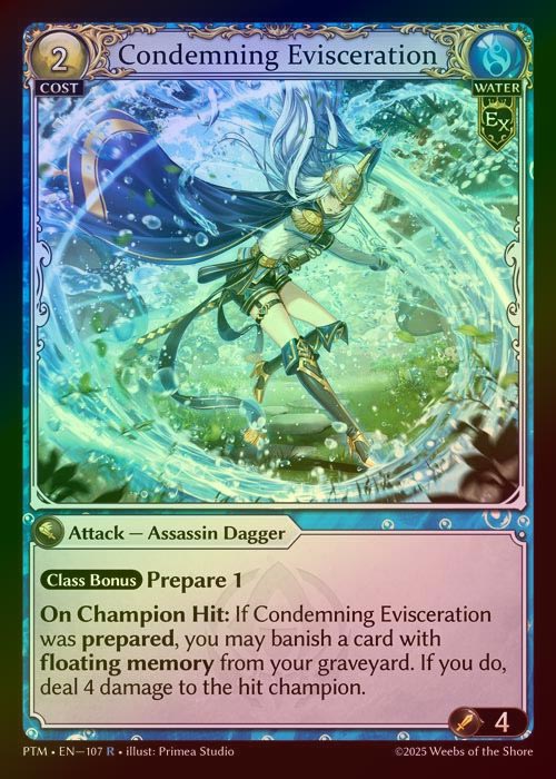 【FOIL】[Water] Condemning Evisceration [PTM107-R]