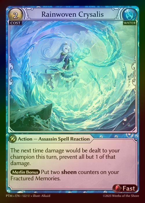 【FOIL】[Water] Rainwoven Crysalis [PTM122-U]