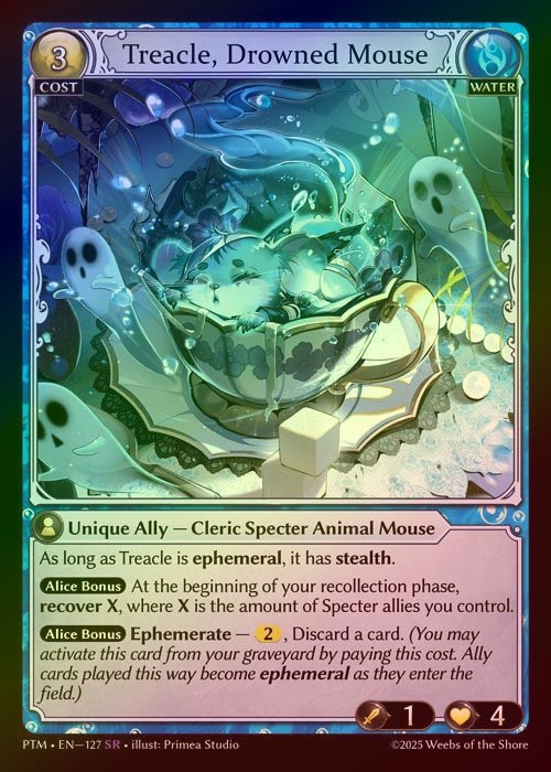 【FOIL】[Water] Treacle, Drowned Mouse [PTM127-SR]