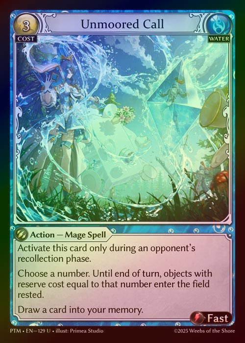 【FOIL】[Water] Unmoored Call [PTM129-U]