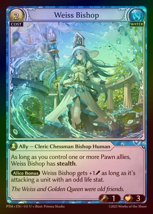 【FOIL】[Water] Weiss Bishop [PTM131-U]