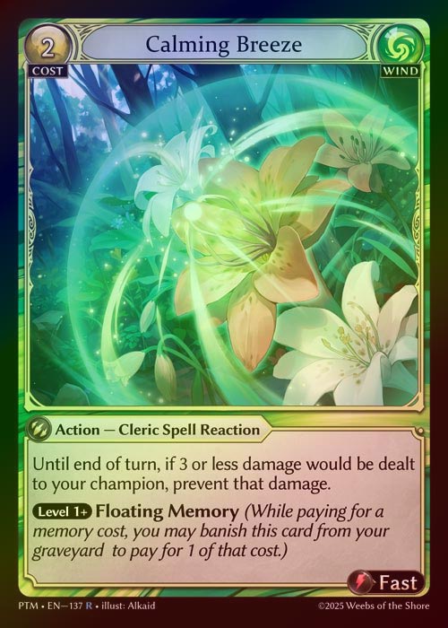 【FOIL】[Wind] Calming Breeze [PTM137-R]