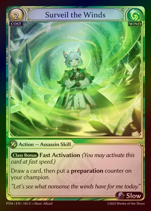 【FOIL】[Wind] Surveil the Winds [PTM153-U]
