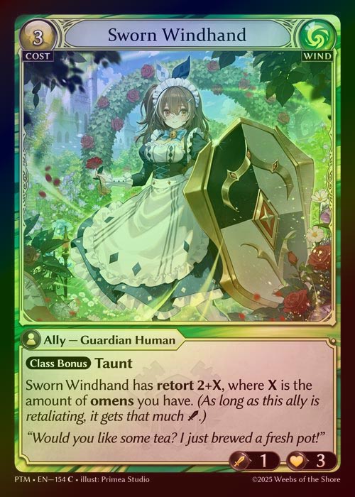 【FOIL】[Wind] Sworn Windhand [PTM154-C]