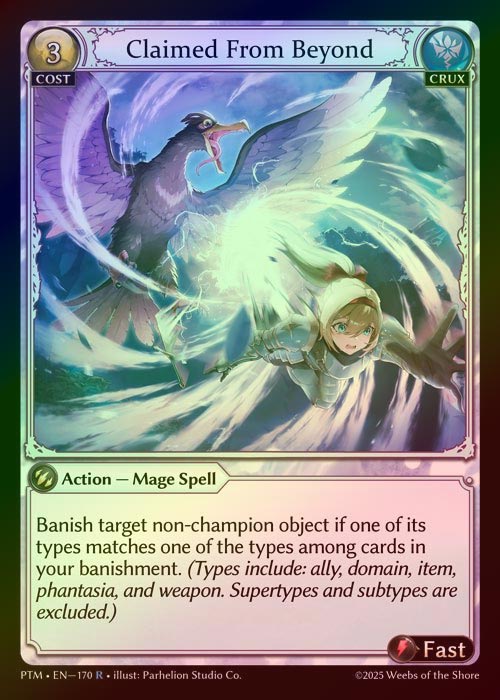 【FOIL】[Crux] Claimed From Beyond [PTM170-R]