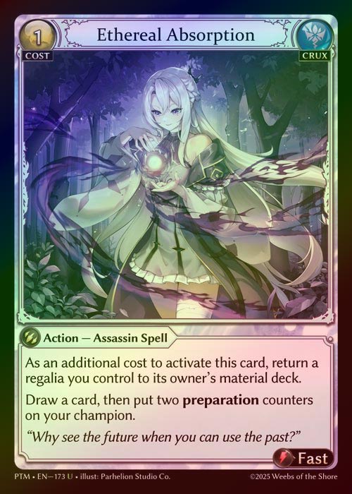 【FOIL】[Crux] Ethereal Absorption [PTM173-U]