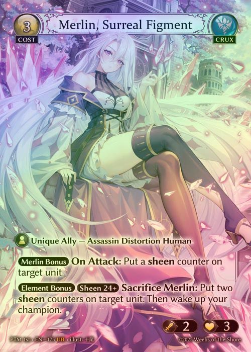【FOIL】[Crux] Merlin, Surreal Figment [PTM175-UR]