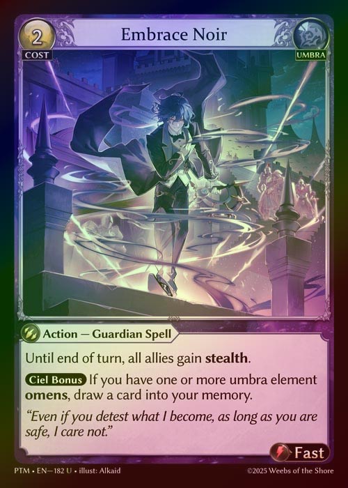 【FOIL】[Umbra] Embrace Noir [PTM182-U]