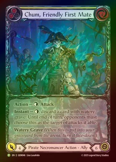 【RF】[Pirate Necromancer] Chum, Friendly First Mate (Extended Art) [GEM046-P]
