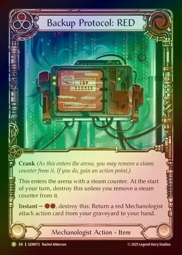 【CF】[Mechanologist] Backup Protocol: RED(red)  [GEM073-P]