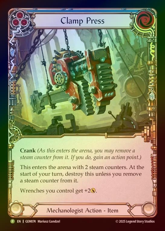 【RF】[Mechanologist] Clamp Press [GEM074-P]