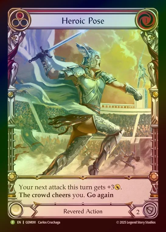 【RF】[Revered] Heroic Pose(red)  [GEM091-P]