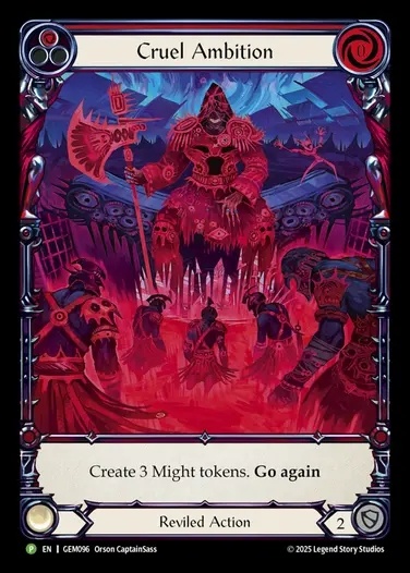 [Reviled] Cruel Ambition(red)  [GEM096-P]