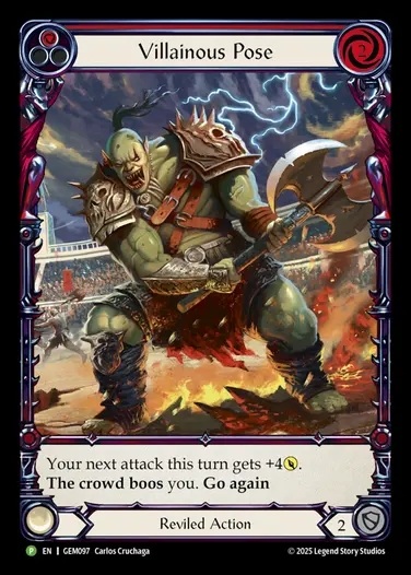 [Reviled] Villainous Pose(red)  [GEM097-P]