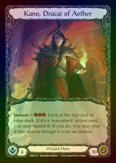 【CF】[Wizard] Kano, Dracai of Aether [HER012] (Promo) Cold Foill