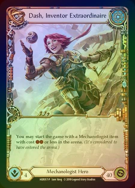 【RF】[Mechanologist] Dash, Inventor Extraordinaire [HER017] (Promo) Rainbow Foil