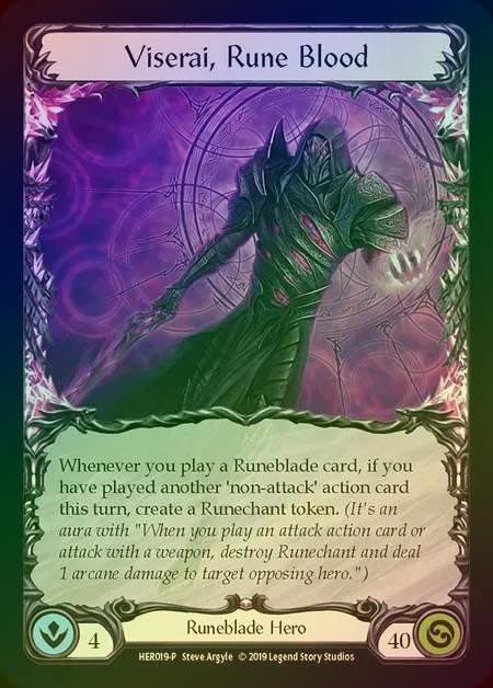 【RF】[Runeblade] Viserai, Rune Blood [HER019] (Promo) Rainbow Foil