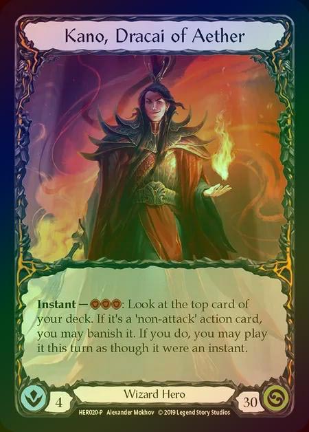 【RF】[Wizard] Kano, Dracai of Aether [HER020] (Promo) Rainbow Foil