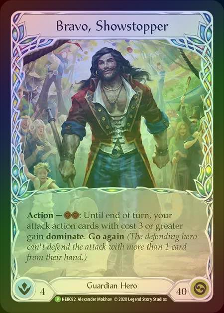 【RF】[Guardian] Bravo, Showstopper [HER022] (Promo) Rainbow Foil