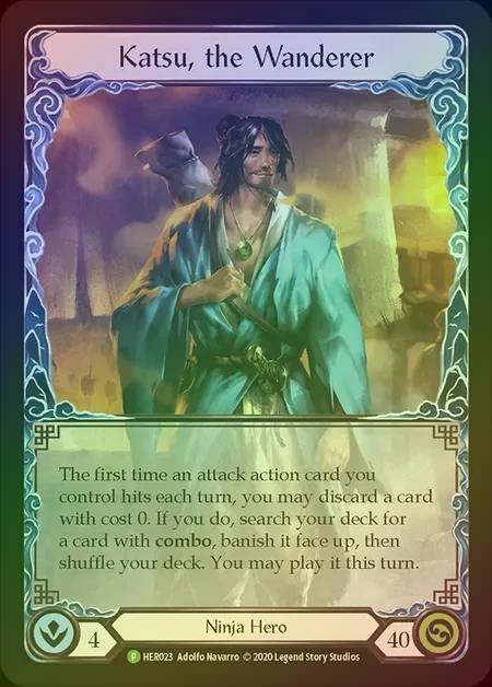 【RF】[Ninja] Katsu, the Wanderer [HER023] (Promo) Rainbow Foil