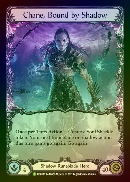 【CF】[Shadow Runeblade] Chane, Bound by Shadow [HER033] (Promo) Cold Foil
