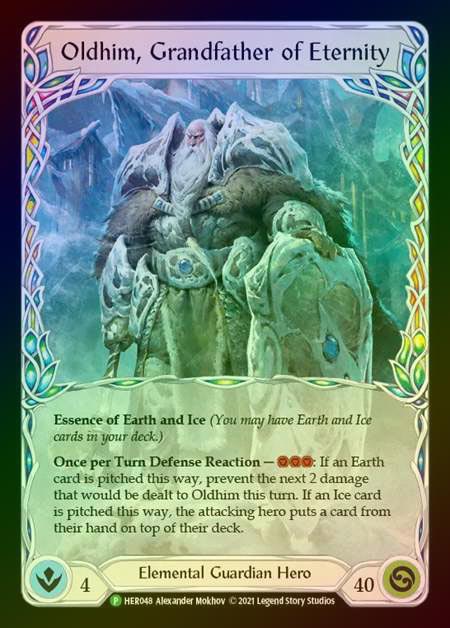 【RF】[Elemental Guardian] Oldhim, Grandfather of Eternity [HER048] (Promo) Rainbow Foil