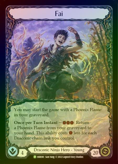 【CF】[Draconic Ninja] Fai [HER061] (Promo) Cold Foil