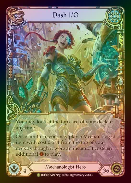 【CF】[Mechanologist] Dash I/O [HER089] (Promo) Cold Foil