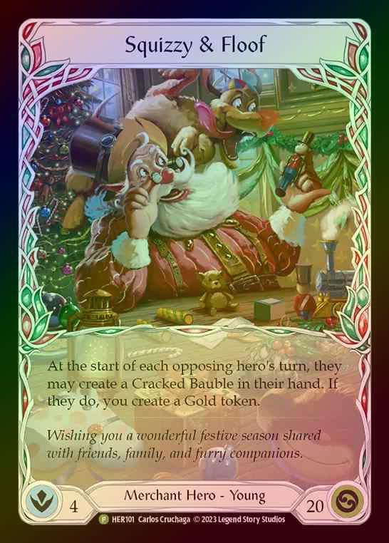【RF】[Merchant] Squizzy & Floof [HER101] (Promo) Rainbow Foil