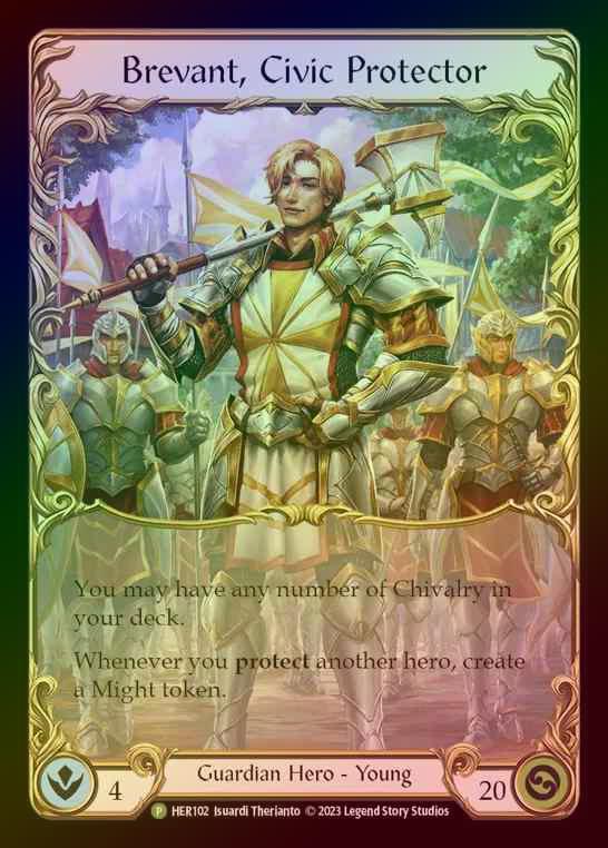 【CF】[Guardian] Brevant, Civic Protector [HER102] (Promo) Cold Foil