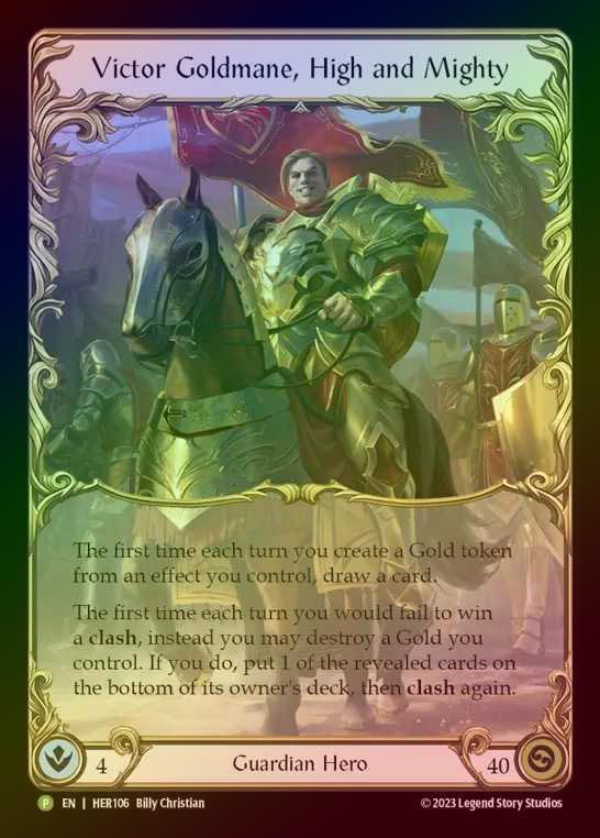 【RF】[Guardian] Victor Goldmane, High and Mighty [HER106] (Promo) Rainbow Foil