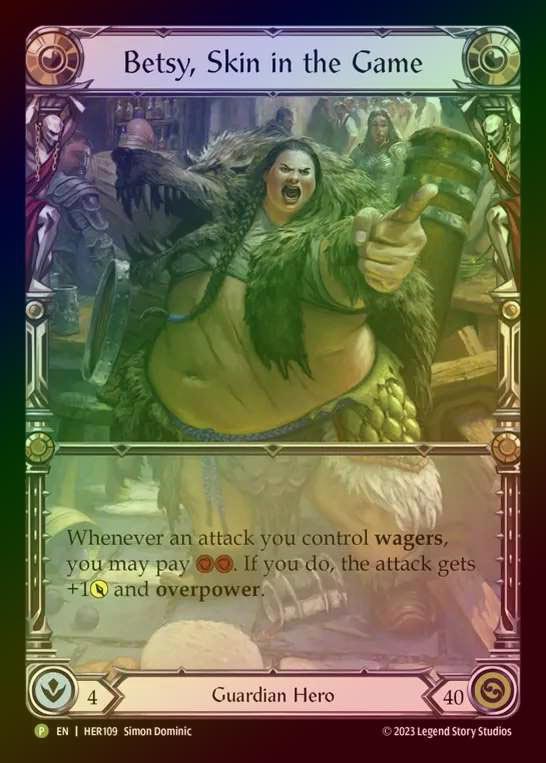 【RF】[Guardian] Betsy, Skin in the Game [HER109] (Promo) Rainbow Foil
