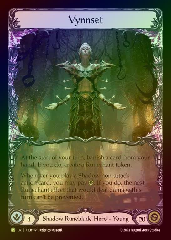 【RF】[Shadow Runeblade] Vynnset [HER112] (Promo) Rainbow Foil