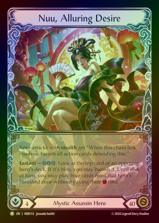 【RF】[Mystic Assassin] Nuu, Alluring Desire [HER113] (Promo) Rainbow Foil