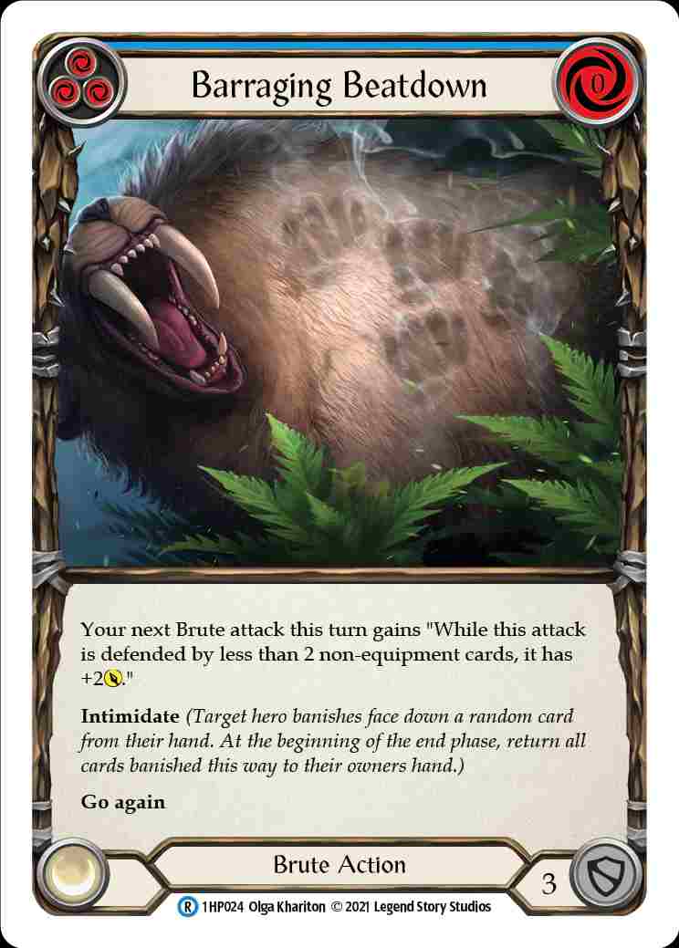 [Brute] Barraging Beatdown [1HP024-R] (blue)