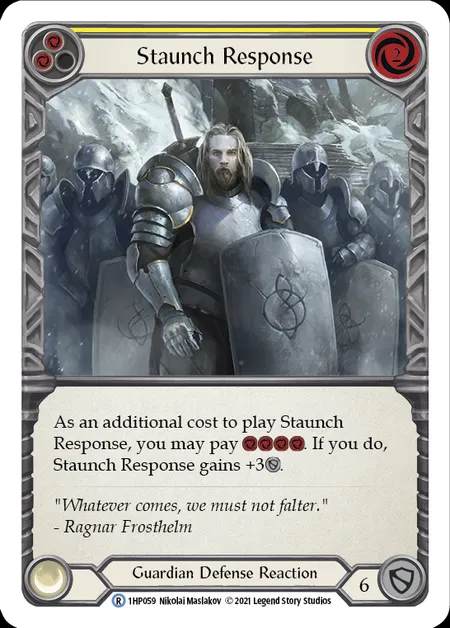 [Guardian] Staunch Response [1HP059-R] (yellow)