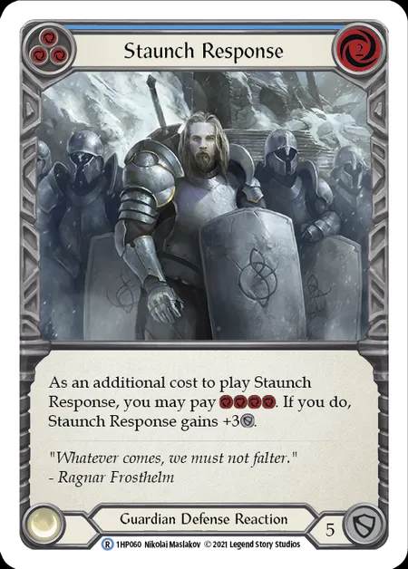 [Guardian] Staunch Response [1HP060-R] (blue)