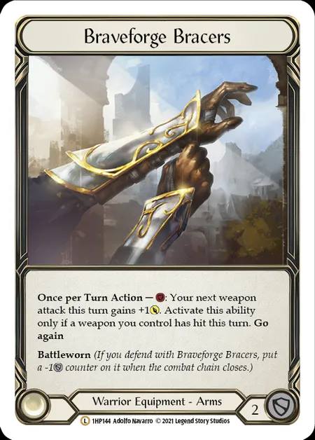 [Warrior] Braveforge Bracers [1HP144-L]
