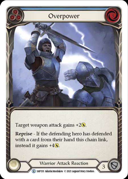 [Warrior] Overpower [1HP155-R] (blue)
