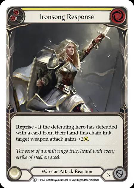 [Warrior] Ironsong Response [1HP163-C] (yellow)